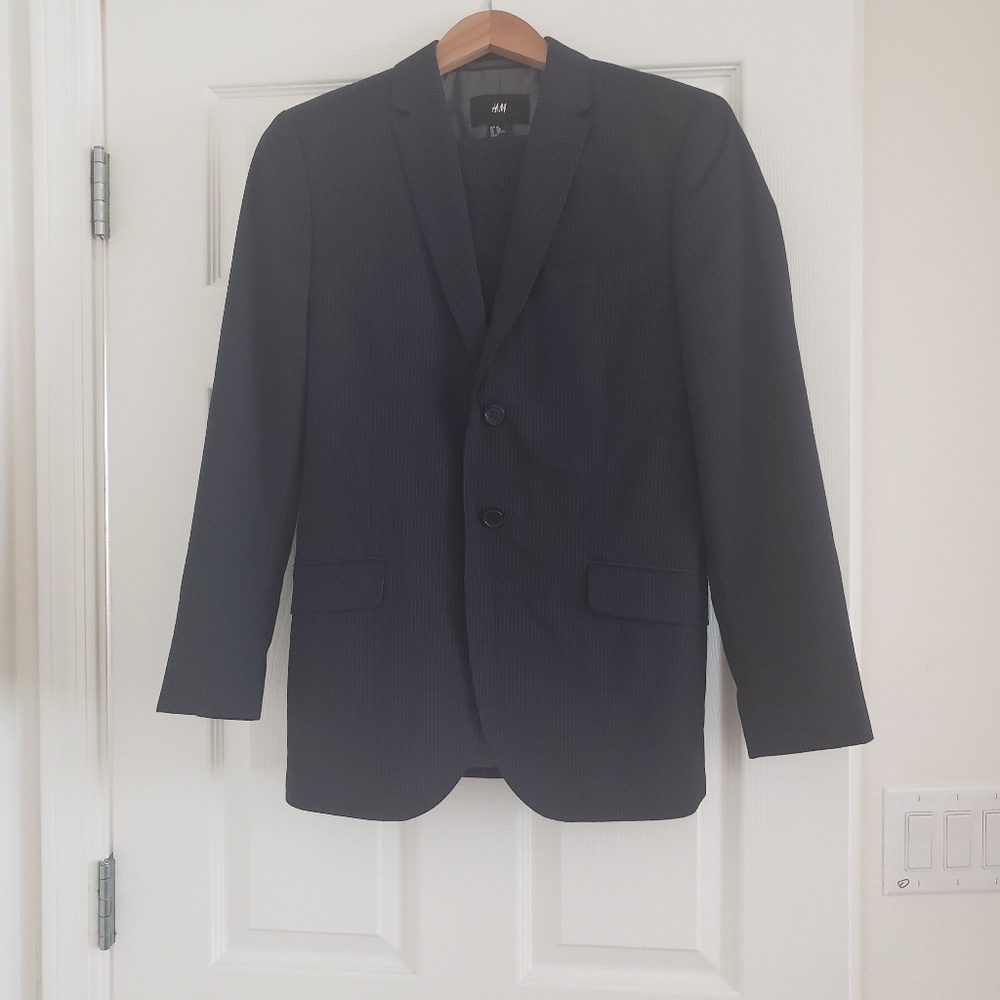 H&M Blue Pinstripe Suit